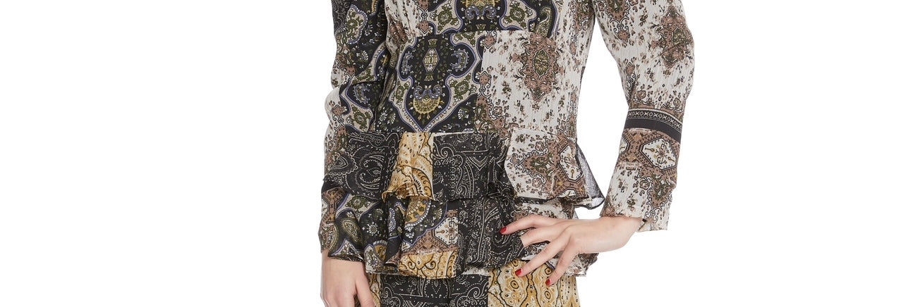 Chiffon paisley dress